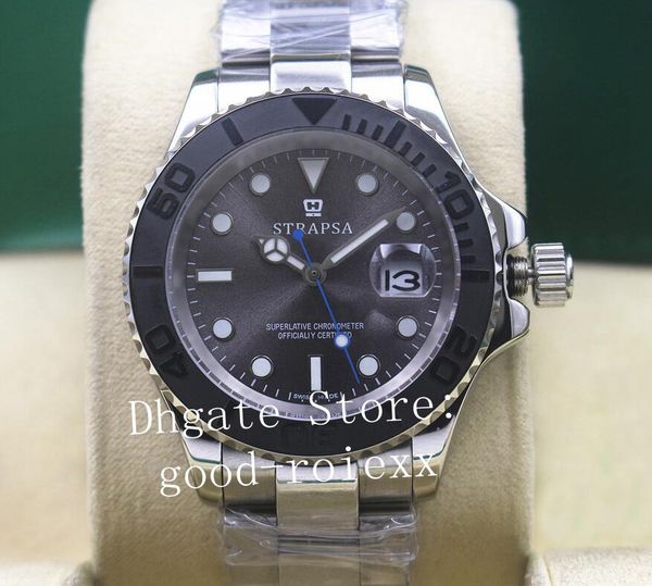 men's ceramic bezel automatic 2813 sapphire watches men yacht chronometer watch watches 226659 sport mechanical full steel dive wristwa, Slivery;brown
men's ceramic bezel automatic 2813 sapphire watches men yacht chronometer watch watches 226659 sport mechanical full steel dive wristwa, Slivery;brown