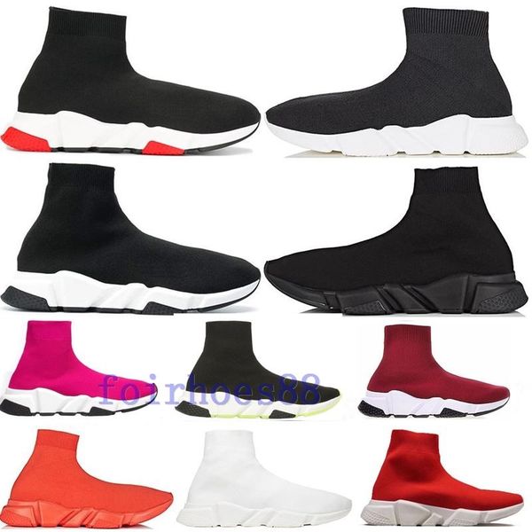 2019 designer shoes speed trainer platform casual of triple socks red bule white flat fashion mens womens sports sneakers fashion size 36-45, Black
2019 designer shoes speed trainer platform casual of triple socks red bule white flat fashion mens womens sports sneakers fashion size 36-45, Black