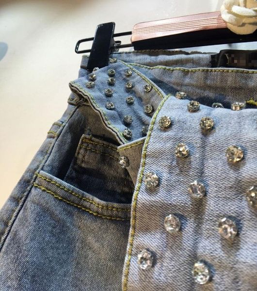 diamond flare jeans denim pants for women high waist jeans with drilled belt girls pants high street trousers feminina, Blue
diamond flare jeans denim pants for women high waist jeans with drilled belt girls pants high street trousers feminina, Blue