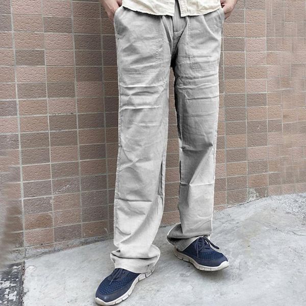 men splicing solid color printed summer pants linen low waist overalls casual pocket trouser sport work casual straight pants, Black
men splicing solid color printed summer pants linen low waist overalls casual pocket trouser sport work casual straight pants, Black