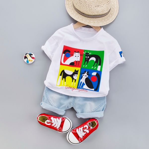 toddler baby boy girls clothing sets for kids infant cotton cartoon cat t-shirts+short pants summer children clothes set, White
toddler baby boy girls clothing sets for kids infant cotton cartoon cat t-shirts+short pants summer children clothes set, White