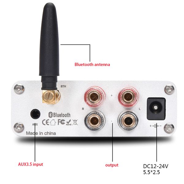 kyyslb tpa3116 mini 5.0 bluetooth amplifier dc12~24v 100w*2 qcc3003 fever hifi stereo home audio digital amplifier 4~8 euro
kyyslb tpa3116 mini 5.0 bluetooth amplifier dc12~24v 100w*2 qcc3003 fever hifi stereo home audio digital amplifier 4~8 euro