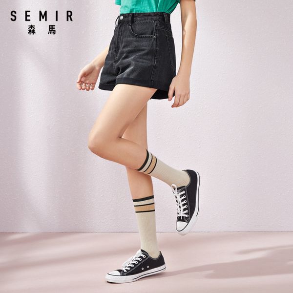 semir women denim shorts 2020 summer new fashion personality design girl slim trend shorts, Blue
semir women denim shorts 2020 summer new fashion personality design girl slim trend shorts, Blue