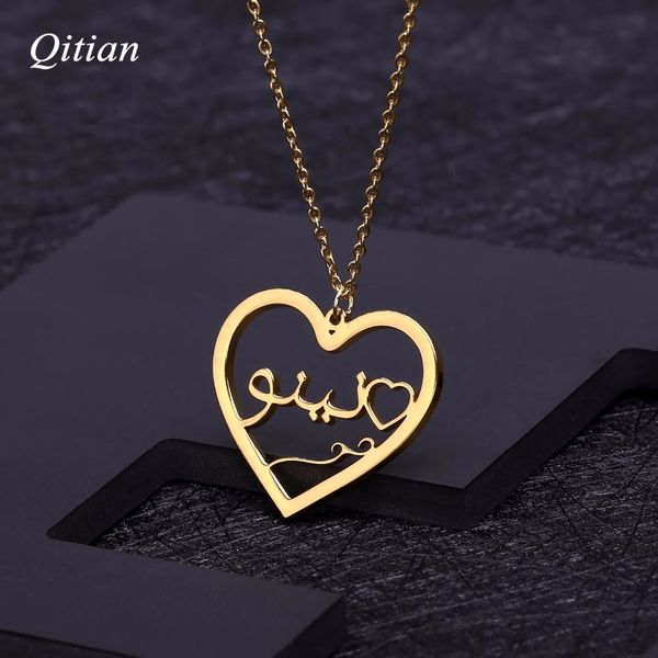 personalized arabic heart necklace stainless steel customized nameplate necklaces for birthday gift gold stainless steel jewelry, Silver
personalized arabic heart necklace stainless steel customized nameplate necklaces for birthday gift gold stainless steel jewelry, Silver