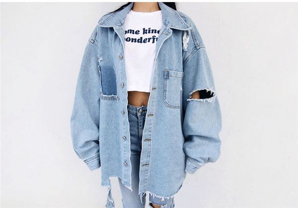 2020 blue autumn women ripped jeans jackets and coat fashion loose sleeve tassel boyfriend denim jacket oversized outerwear coats female, Black;brown
2020 blue autumn women ripped jeans jackets and coat fashion loose sleeve tassel boyfriend denim jacket oversized outerwear coats female, Black;brown