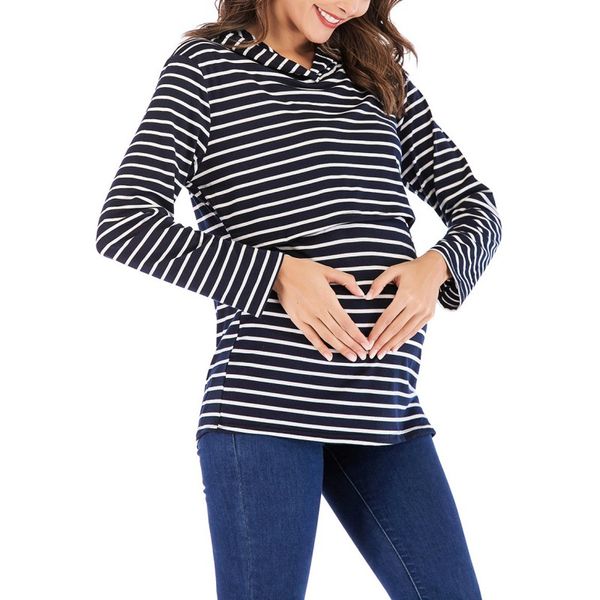 maternity hooded sweatshirt fashion new striped hooded loose breastfeeding long sleeve maternity t-shirt q, White
maternity hooded sweatshirt fashion new striped hooded loose breastfeeding long sleeve maternity t-shirt q, White