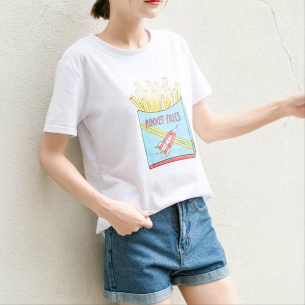 french fries t-shirt women's pattern printed milkshake white short sleeve fashion summer t-shirt ice cream milkshake ice cream
french fries t-shirt women's pattern printed milkshake white short sleeve fashion summer t-shirt ice cream milkshake ice cream