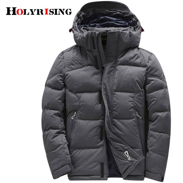 holyrising men down jackets warm coat abrigos para hombre gray hooded masculina winter jacket thick male clothing puffer jackets, Black
holyrising men down jackets warm coat abrigos para hombre gray hooded masculina winter jacket thick male clothing puffer jackets, Black