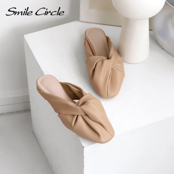 smile circle slip-on mules shoes women flats soft-leather solid color open heel spring summer shoes for women, Black
smile circle slip-on mules shoes women flats soft-leather solid color open heel spring summer shoes for women, Black