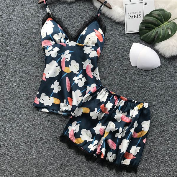 women sleepwear pyjamas set summer silk plus size satin lingerie lace print nightwear set casual home night wear sleep clothes, Black;red
women sleepwear pyjamas set summer silk plus size satin lingerie lace print nightwear set casual home night wear sleep clothes, Black;red