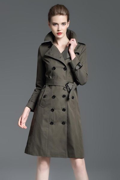 women's long trench coats slim double-breasted trench coat solid color waterproof coat british brand classic women's windbreaker a, Tan;black
women's long trench coats slim double-breasted trench coat solid color waterproof coat british brand classic women's windbreaker a, Tan;black
