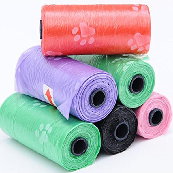 himiss 15pcs/roll disposable degradable pet dog waste poop bag with cute paw printing for outdoor
himiss 15pcs/roll disposable degradable pet dog waste poop bag with cute paw printing for outdoor