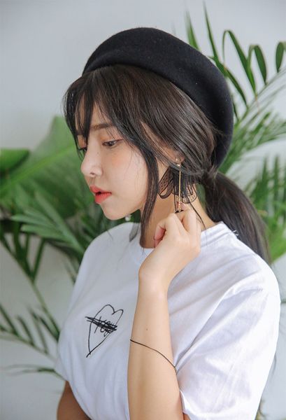 fashion women wool berets solid color female retro beret hats winter warm knitted hats bonnet caps simple casual girls cap, Blue;gray
fashion women wool berets solid color female retro beret hats winter warm knitted hats bonnet caps simple casual girls cap, Blue;gray