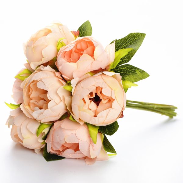 2pcs 7 heads peony bouquets artificial silk flowers wedding supplies bride holding flowers home decorative accessories fake flore peony
2pcs 7 heads peony bouquets artificial silk flowers wedding supplies bride holding flowers home decorative accessories fake flore peony