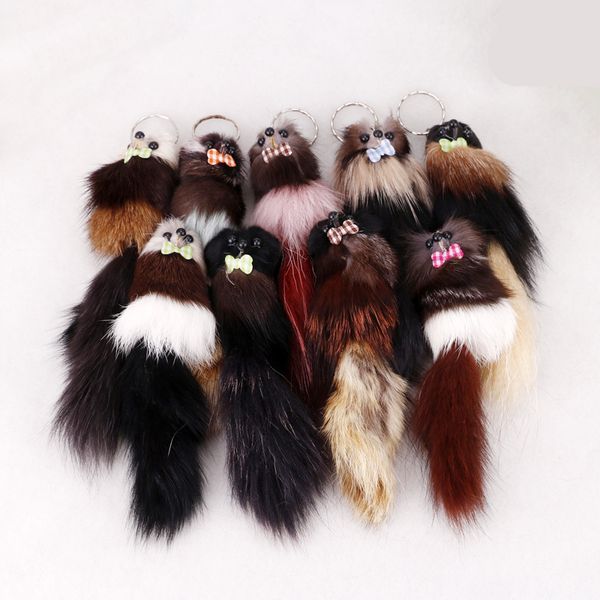 designer cute keychain women kids gift fba drop shipping 7.87"*1.97" fox fur 3d cute mouse squirrel handbag key ring car, Silver
designer cute keychain women kids gift fba drop shipping 7.87"*1.97" fox fur 3d cute mouse squirrel handbag key ring car, Silver