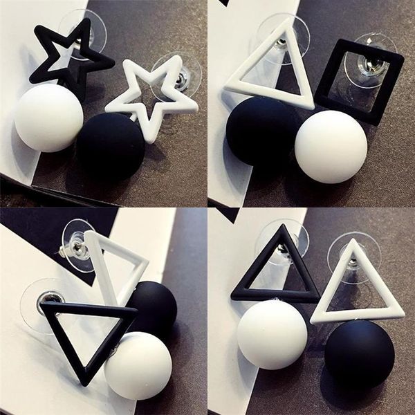 korean statement geometric square triangle star earrings black white round ball drop earrings for women fashion jewelry brincos, Silver
korean statement geometric square triangle star earrings black white round ball drop earrings for women fashion jewelry brincos, Silver