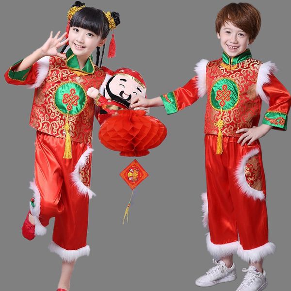 kids traditional chinese new year clothing girls ancient costumes folk dance chinese traditional costume boys culture tang suit, Black;red
kids traditional chinese new year clothing girls ancient costumes folk dance chinese traditional costume boys culture tang suit, Black;red