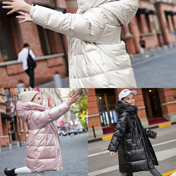 children's girls' medium and long children's wear winter coat down jacket coat 2019 white duck down jacket for children, Blue;gray
children's girls' medium and long children's wear winter coat down jacket coat 2019 white duck down jacket for children, Blue;gray