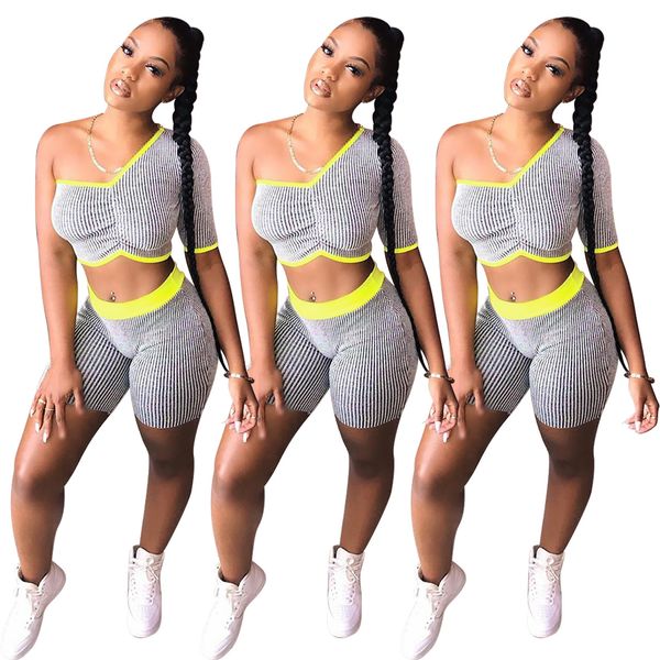 summer set 2020 new in europe and america fashion women's two piece t-shirt sets single sleeve striped sports suit, White
summer set 2020 new in europe and america fashion women's two piece t-shirt sets single sleeve striped sports suit, White