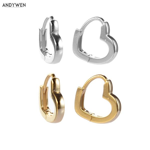 andywen 925 sterling silver 8mm plain heart hoops mini huggies small piercing women 2020 fashion simple rock punk jewelry, Golden;silver
andywen 925 sterling silver 8mm plain heart hoops mini huggies small piercing women 2020 fashion simple rock punk jewelry, Golden;silver