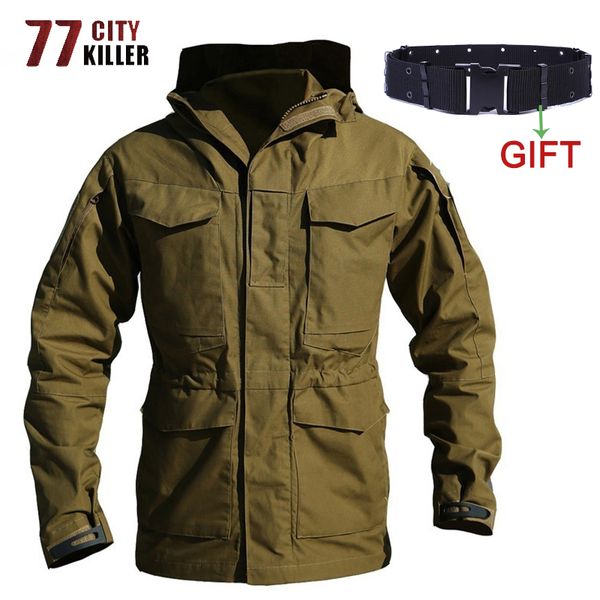 77city killer m65 tactical jacket men autumn winter windbreaker army long coats outwear combat waterproof field jackets, Black;brown 
77city killer m65 tactical jacket men autumn winter windbreaker army long coats outwear combat waterproof field jackets, Black;brown