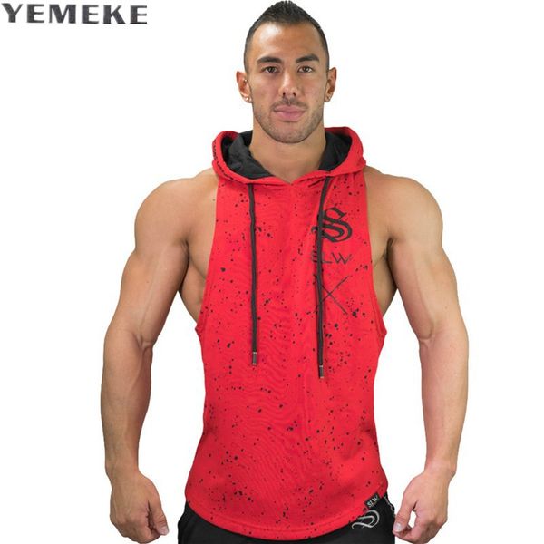 yemeke brand bodybuilding stringer tank hoodies sportwear tank fitness men clothing sleeveless t -shirts with hoodie, White;black
yemeke brand bodybuilding stringer tank hoodies sportwear tank fitness men clothing sleeveless t -shirts with hoodie, White;black