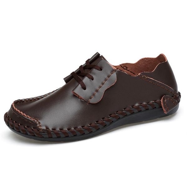 brand genuine leather lace-up men casual shoes new 2019 breathable male footwear spring & summer flat shoes, Black
brand genuine leather lace-up men casual shoes new 2019 breathable male footwear spring & summer flat shoes, Black