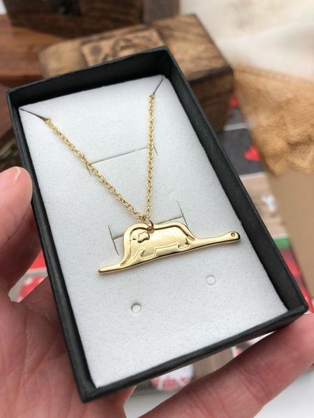 10 baby elephant in snake little prince fairy tale pendant necklace story cartoon image cute animal lucky woman mother men's family gif, Silver
10 baby elephant in snake little prince fairy tale pendant necklace story cartoon image cute animal lucky woman mother men's family gif, Silver