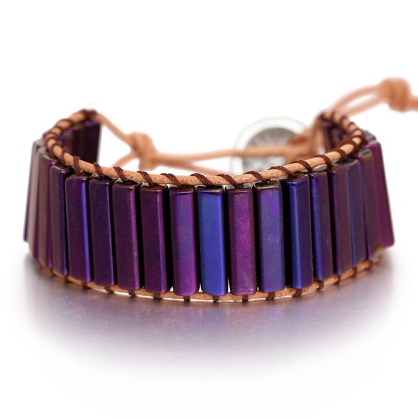 fashion crystal handmade multi color chakra bracelet jewelry tube beads leather wrap bracelet creative gifts couples bracelets, Golden;silver
fashion crystal handmade multi color chakra bracelet jewelry tube beads leather wrap bracelet creative gifts couples bracelets, Golden;silver