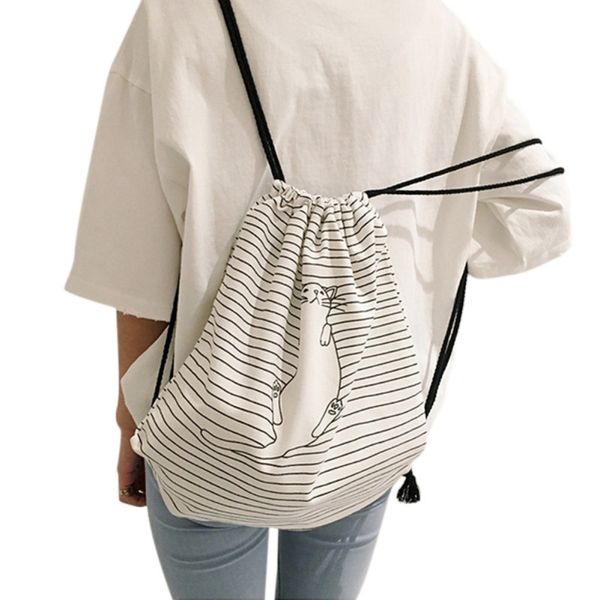 drawstring bags women stripe canvas high capacity bucket bag backpack shoulder bag fashion casual women backpack 2018 new
drawstring bags women stripe canvas high capacity bucket bag backpack shoulder bag fashion casual women backpack 2018 new