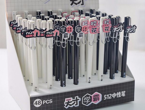 new korea gifted scholar gel pen cartoon stationery prize kawaii student pen office writing black neutral ink 48pc/lot
new korea gifted scholar gel pen cartoon stationery prize kawaii student pen office writing black neutral ink 48pc/lot