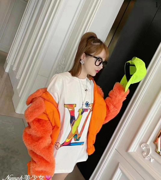 2020 summer womens tee shirt designer casual summer short sleeve print t-shirt fashion 1v womens l0g0 splice t shirt cloth2, White
2020 summer womens tee shirt designer casual summer short sleeve print t-shirt fashion 1v womens l0g0 splice t shirt cloth2, White