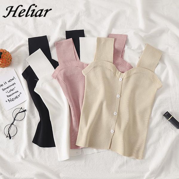 women's tanks & camis heliar summer female cami casual crop with button silky camisole femme loose women tank vest, White
women's tanks & camis heliar summer female cami casual crop with button silky camisole femme loose women tank vest, White
