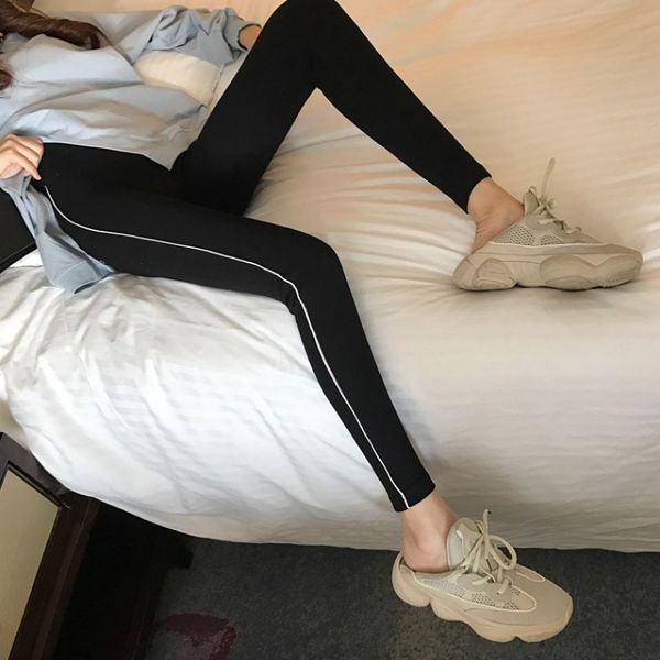leggings for women autumn spring casual solid color elastic high waist feet nine trousers clothes for women ropa mujer, Black
leggings for women autumn spring casual solid color elastic high waist feet nine trousers clothes for women ropa mujer, Black