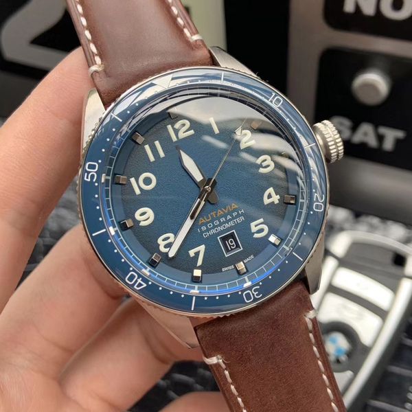 Luxury de inger men watche autavia wbe5110 automatic movement dial 42mm bidirectional rotating ring leather trap reloje
Luxury de inger men watche autavia wbe5110 automatic movement dial 42mm bidirectional rotating ring leather trap reloje