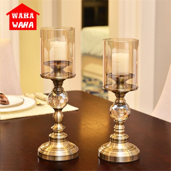 crystal candle holders gold with clear glass lampshade single tea light holder home decoration restaurant supplies wedding decor
crystal candle holders gold with clear glass lampshade single tea light holder home decoration restaurant supplies wedding decor