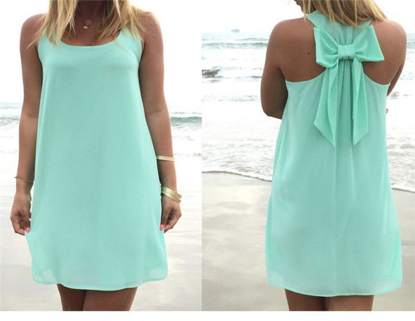 summer women chiffon dresses bowknot loose scoop neck sleeveless party dress girls female causal clothing, Black;gray
summer women chiffon dresses bowknot loose scoop neck sleeveless party dress girls female causal clothing, Black;gray