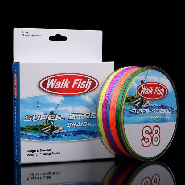 walk fish 500m 8 strand braid fishing line rope super strong smoother 100% pe braided multifilament fishing lines with box
walk fish 500m 8 strand braid fishing line rope super strong smoother 100% pe braided multifilament fishing lines with box