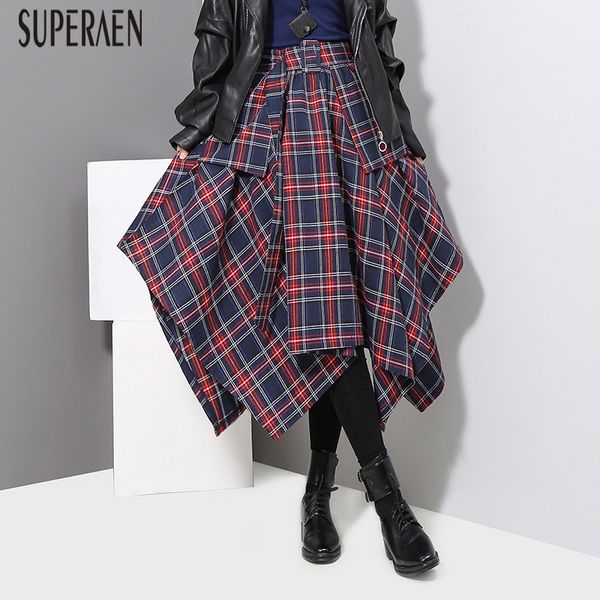 superaen spring and summer 2020 new irregular skirts women cotton wild casual korean style ladies skirts plaid high waist, Black
superaen spring and summer 2020 new irregular skirts women cotton wild casual korean style ladies skirts plaid high waist, Black