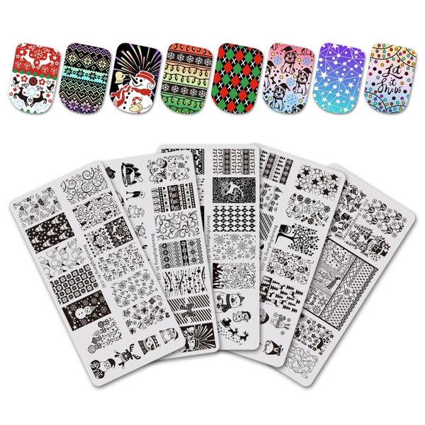 beautybigbang 1pc christmas rectangle nail stamping template new year nail art stamping plate xl-037, White
beautybigbang 1pc christmas rectangle nail stamping template new year nail art stamping plate xl-037, White