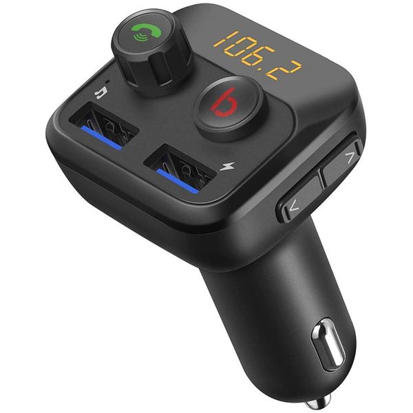 v5.0 bluetooth fm transmitter for car, wireless radio transmitter adapter car kit, dual usb port, hands calling, support us
v5.0 bluetooth fm transmitter for car, wireless radio transmitter adapter car kit, dual usb port, hands calling, support us