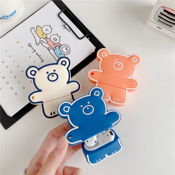cartoon simple drawing bear korean style bluetooth wireless headset cover for apple airpods 1 2 pro charging case
cartoon simple drawing bear korean style bluetooth wireless headset cover for apple airpods 1 2 pro charging case