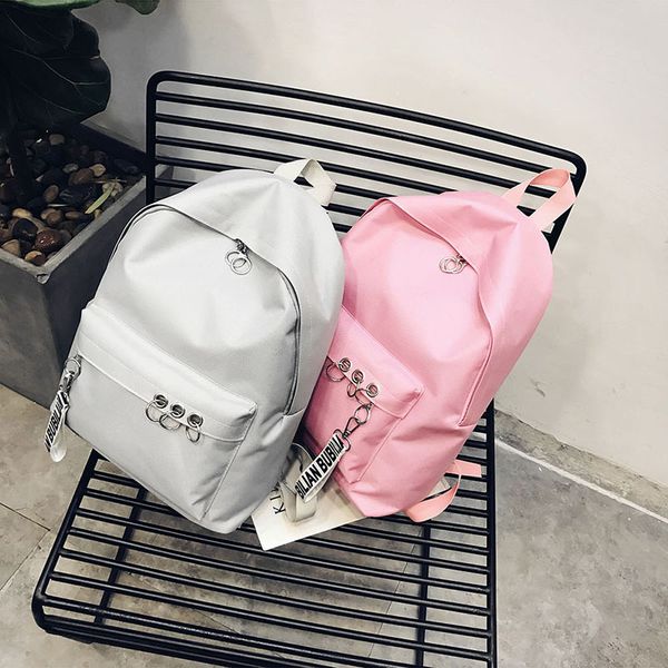 2019 new style iron hoop canvas backpack korean-style stylish solid color backpack men's and women's high school students school
2019 new style iron hoop canvas backpack korean-style stylish solid color backpack men's and women's high school students school