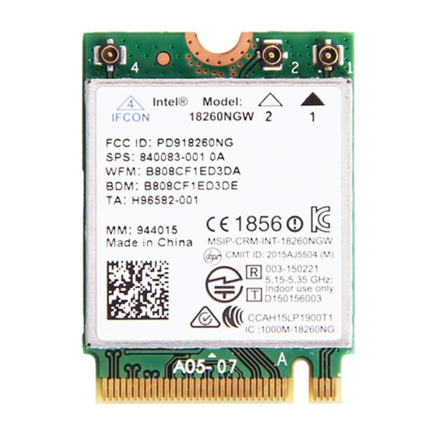 lapwlan network for intel 18260ngw tri band wireless-ac 18260 ngff 802.11ac 867mbps wifi+bluetooth wlan bt 4.1 m.2 card
lapwlan network for intel 18260ngw tri band wireless-ac 18260 ngff 802.11ac 867mbps wifi+bluetooth wlan bt 4.1 m.2 card