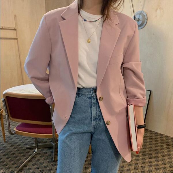 2020 classic spring female outwear blaser pink femininas solid single-breasted women blazer office ladies suit jacket vs063, White;black
2020 classic spring female outwear blaser pink femininas solid single-breasted women blazer office ladies suit jacket vs063, White;black