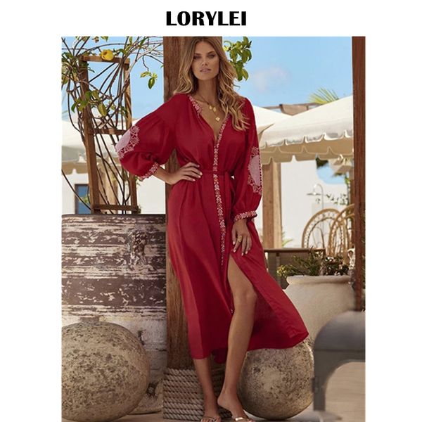 2020 red bohemian embroidered midi dress plus size cotton tunic women beachwear v-neck long sleeve summer beach dress q1010, White;black
2020 red bohemian embroidered midi dress plus size cotton tunic women beachwear v-neck long sleeve summer beach dress q1010, White;black