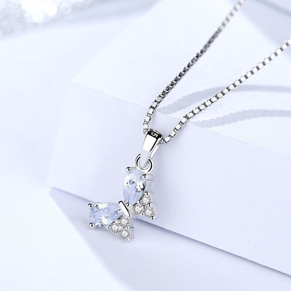 genuine s925 sterling silver female bow-knot pendant simple personality zircon fashion small fresh and creative pendant jewelry
genuine s925 sterling silver female bow-knot pendant simple personality zircon fashion small fresh and creative pendant jewelry