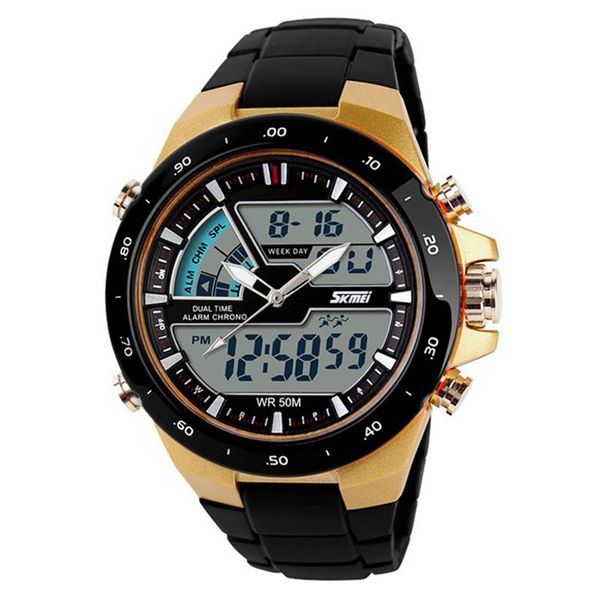 women sports watches male dual display waterproof multi function led sports watch alarm gold relogios feminino zegarki damskie, Slivery;brown
women sports watches male dual display waterproof multi function led sports watch alarm gold relogios feminino zegarki damskie, Slivery;brown