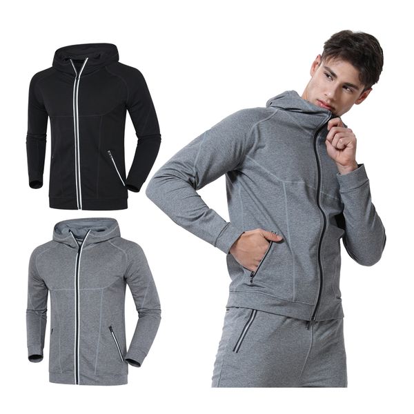 hooded fitness jacket sport coat men running quick dry zipper hoody outdoor sportswear gym hoodies training sweatshirts, Black;red
hooded fitness jacket sport coat men running quick dry zipper hoody outdoor sportswear gym hoodies training sweatshirts, Black;red