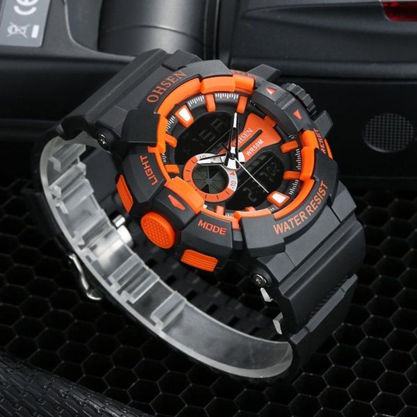 ohsen digital quartz men's watch fashion waterproof silicone man wristwatch orange outdoor sport electronic watches relogios, Slivery;brown
ohsen digital quartz men's watch fashion waterproof silicone man wristwatch orange outdoor sport electronic watches relogios, Slivery;brown